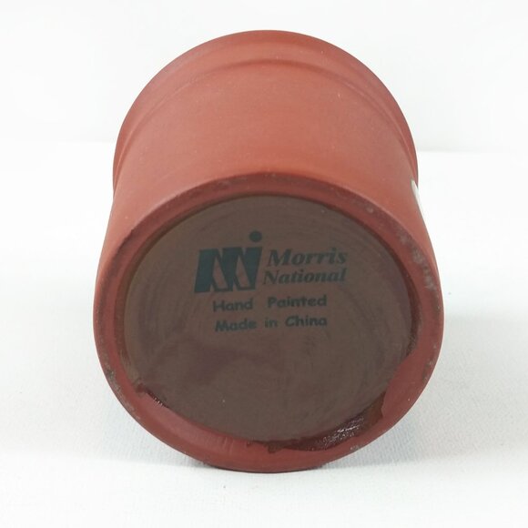 Vintage Hand Painted Terracotta Pot/Spoon-Traditional Terracotta France - Picture 9 of 11